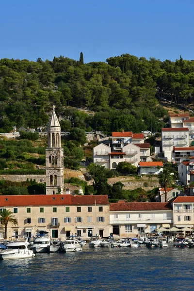 Hvar Croazia Settembre 2021 Pittoresca Città Estate — Foto Stock