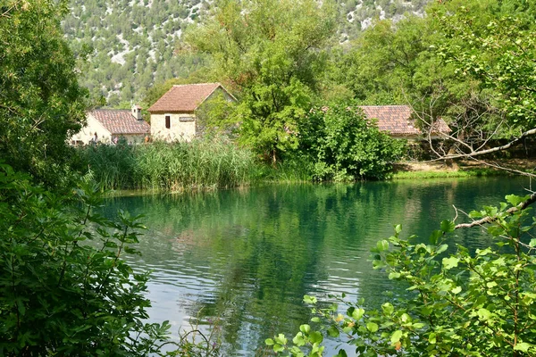 Croazia Sibenik Settembre 2021 Pittoresco Parco Nazionale Krka — Foto Stock