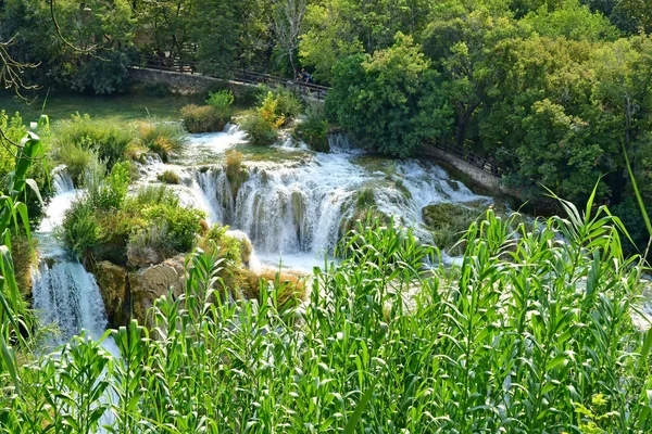 Croacia Sibenik Septiembre 2021 Pintoresco Parque Nacional Krka —  Fotos de Stock