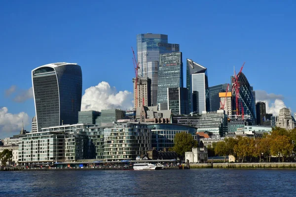 London England Oktober 2021 Stadsutsikt Från Tower Bridge — Stockfoto