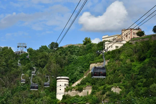 Coblence Allemagne Août 2021 Fort Ehrenbreitstein — Photo