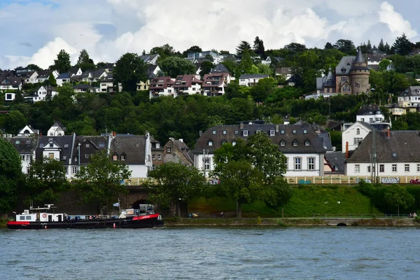 Koblenz Tyskland Augusti 2021 Floden Rhen — Stockfoto