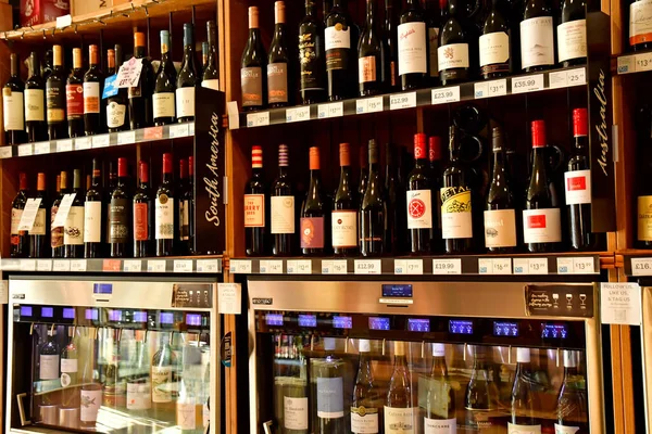 Londres Hampstead Inglaterra Octubre 2021 Wineshop Distrito Belsize Park — Foto de Stock