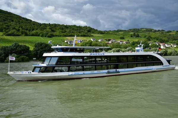 Rhine Valley Germany August 2021 City Niderheimbach Valley Medieval Castles — Stock Photo, Image