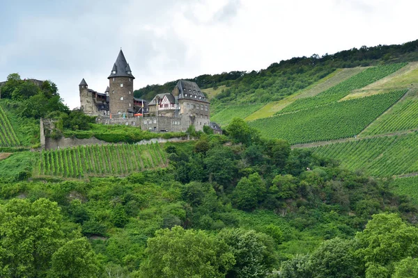 Dolina Renu Niemcy Sierpnia 2021 Burg Stahleck — Zdjęcie stockowe