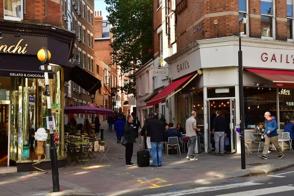 Londýn Hampstead Anglie Října 2021 Okres Belsize Park — Stock fotografie