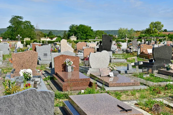 Verneuil Sur Seine France September Tdecember 2021 Cemetery — 图库照片