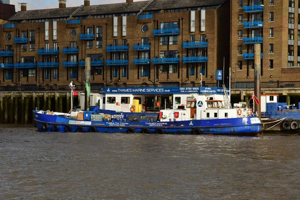 London England October 2021 Fluvial Cruise Thames River — Stock Photo, Image