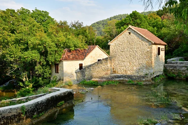 Croazia Sibenik Settembre 2021 Pittoresco Parco Nazionale Krka — Foto Stock