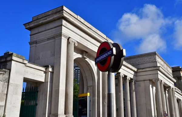 Londen Engeland Oktober 2021 Hoofdingang Van Hyde Park — Stockfoto