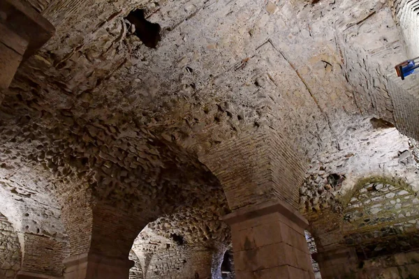 Split Croatia September 2021 Diocletian Palace Cellars — Stock Photo, Image