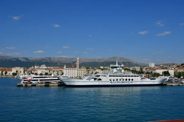 Σπλιτ Κροατία Σεπτεμβρίου 2021 Λιμάνι — Φωτογραφία Αρχείου