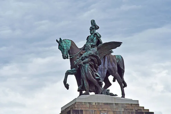 Koblenz August 2021 Deutsches Eck — Stockfoto