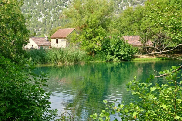 Kroatien Sibenik September 2021 Den Pittoreska Nationalparken Krka — Stockfoto