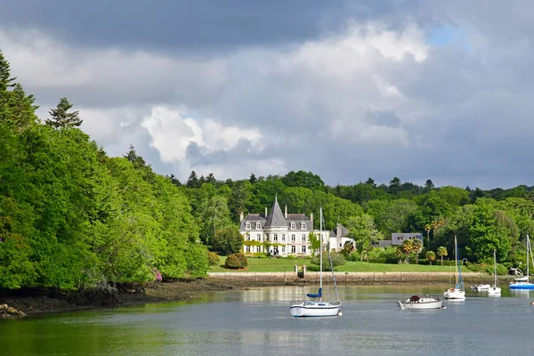 Plomelin Frankrijk Mei 2021 Het Prachtige Kerouzien Kasteel Tussen Benodet — Stockfoto