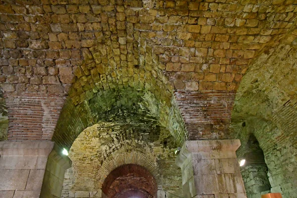 Split Croatia September 2021 Diocletian Palace Cellars — Stock Photo, Image