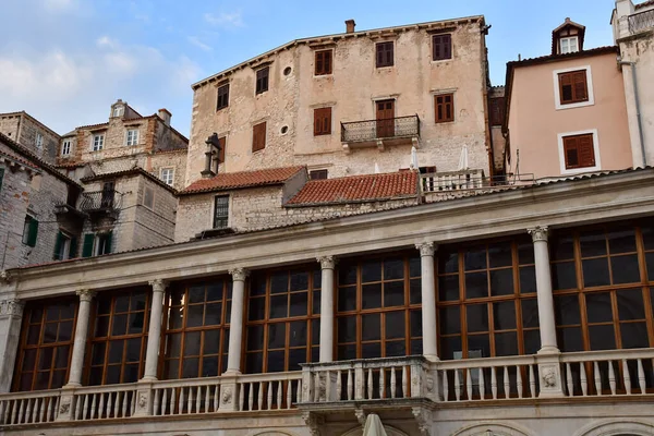 Sibenik Kroatië September 2021 Het Pittoreske Stadscentrum — Stockfoto