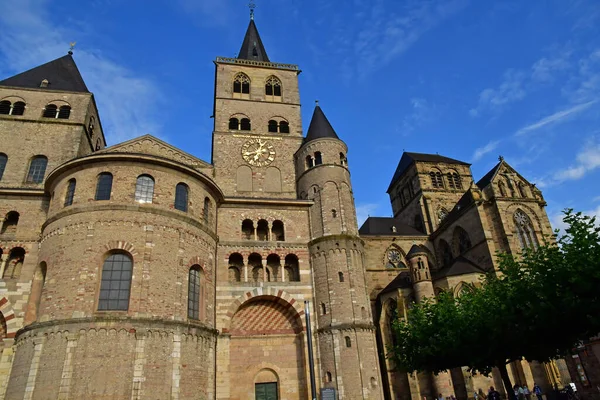 Trier Γερμανία Αυγούστου 2021 Γραφικός Καθεδρικός Ναός Του Αγίου Πέτρου — Φωτογραφία Αρχείου