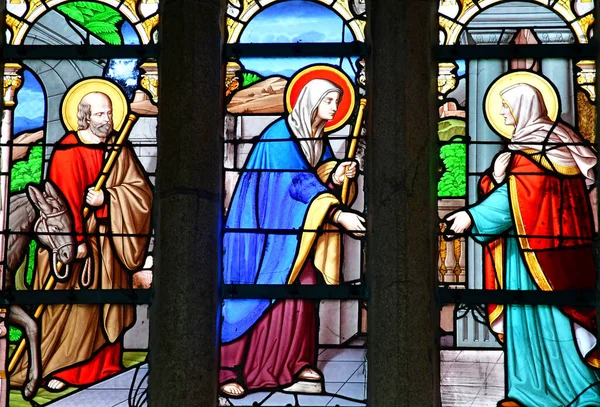 Pont Abbe França Maio 2021 Igreja Notre Dame Des Carmes — Fotografia de Stock