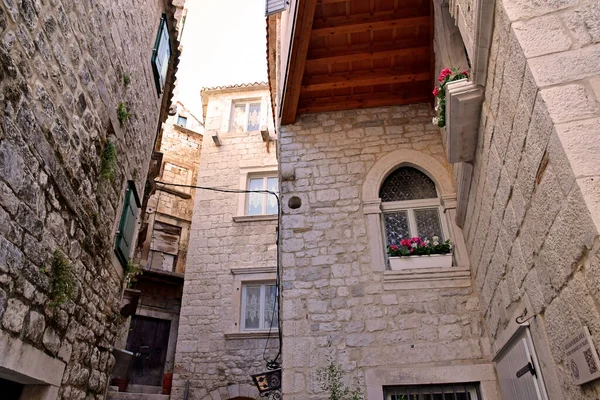 Trogir Croácia Setembro 2021 Pitoresca Cidade Velha — Fotografia de Stock