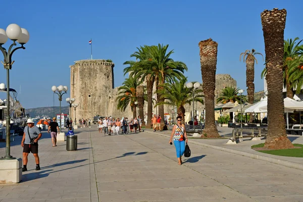 Trogir Kroatien September 2021 Den Pittoreska Gamla Staden — Stockfoto