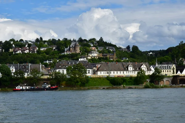 Koblenz Almanya Ağustos 2021 Ren Nehri Kenarı — Stok fotoğraf