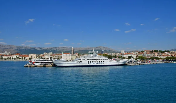 Σπλιτ Κροατία Σεπτεμβρίου 2021 Λιμάνι — Φωτογραφία Αρχείου