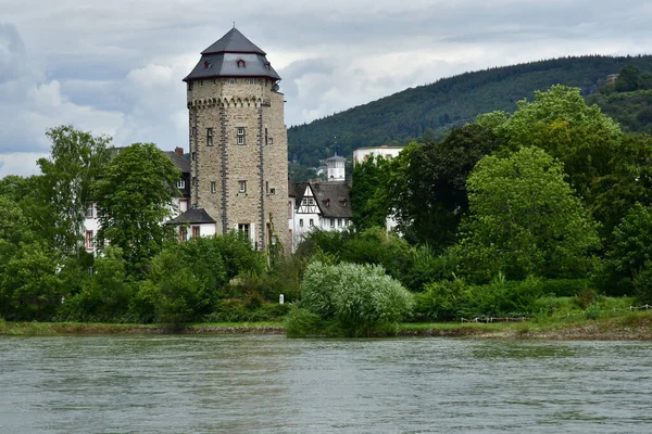 Rýnské Údolí Německo Srpen 2021 Údolí Středověkých Hradů — Stock fotografie
