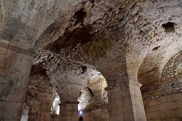 Split Croatia September 2021 Diocletian Palace Cellars — Stock Photo, Image