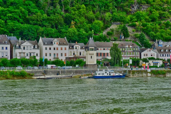 莱茵河谷 2021年8月11日 中世纪城堡的山谷 — 图库照片
