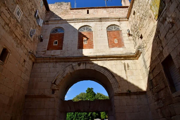 Split Croácia Setembro 2021 Porta Palácio Diocleciano — Fotografia de Stock