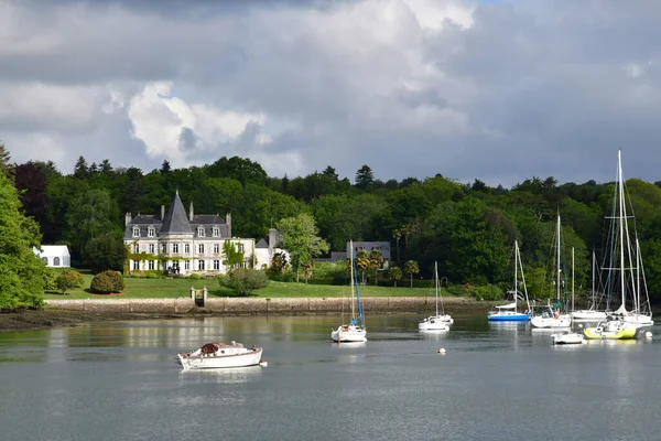 Plomelin França Maio 2021 Belo Castelo Kerouzien Entre Benodet Quimper — Fotografia de Stock