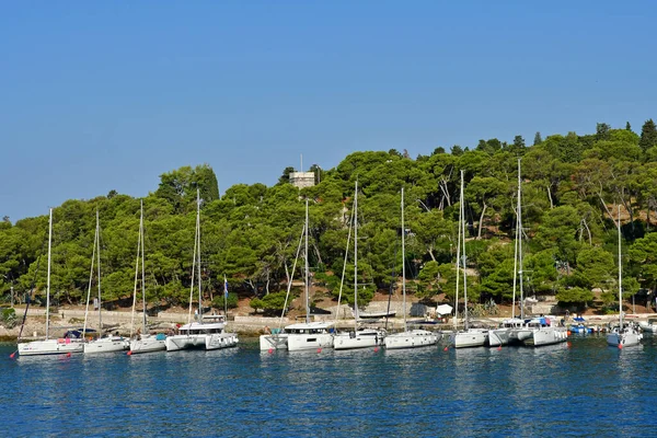 Hvar Chorvatsko Září 2021 Malebné Město Létě — Stock fotografie