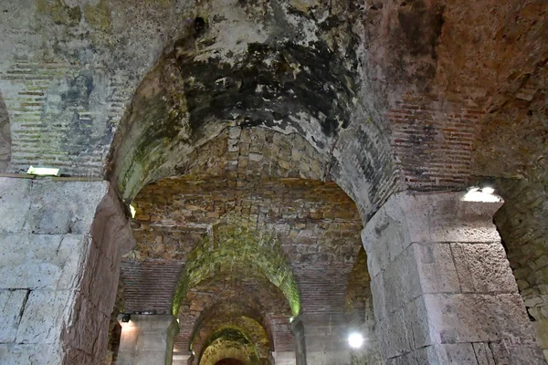 Split Croatia September 2021 Diocletian Palace Cellars — Stock Photo, Image