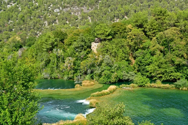 Croacia Sibenik Septiembre 2021 Pintoresco Parque Nacional Krka —  Fotos de Stock