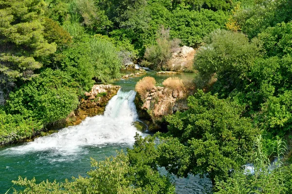 Хорватия Шибеник Сентября 2021 Года Живописный Национальный Парк Крка — стоковое фото