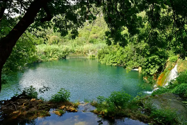 Croacia Sibenik Septiembre 2021 Pintoresco Parque Nacional Krka — Foto de Stock