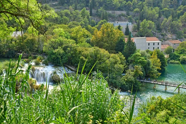 Croacia Sibenik Septiembre 2021 Pintoresco Parque Nacional Krka —  Fotos de Stock