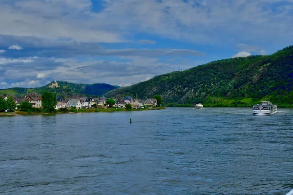 Lembah Rhine Germany Agustus 2021 Lembah Kastil Abad Pertengahan — Stok Foto