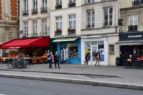 Paris Frankreich April 2022 Das Malerische Viertel Marais — Stockfoto