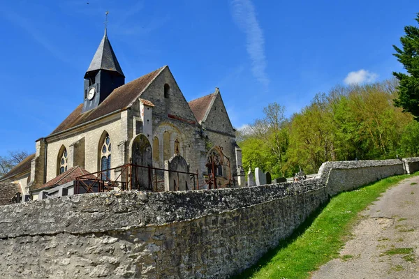 Montreuil Sur Epte France April 2022 Picturesque Saint Saturnin Church — Fotografia de Stock
