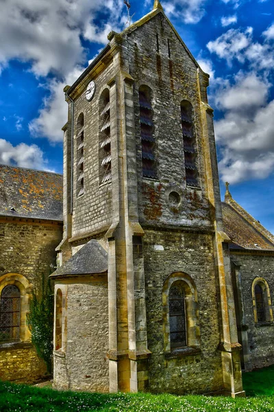 Buhy France April 2022 Saint Saturnin Church — Stock Photo, Image