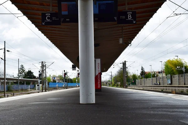 Verneuil Sur Seine France Avril 2022 Gare — Photo