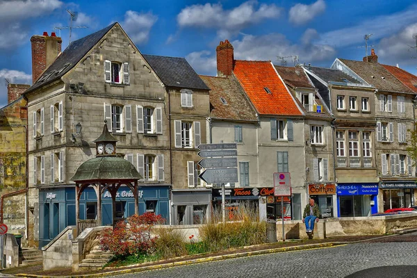 Magny Vexin França Abril 2022 Lojas Centro Cidade — Fotografia de Stock