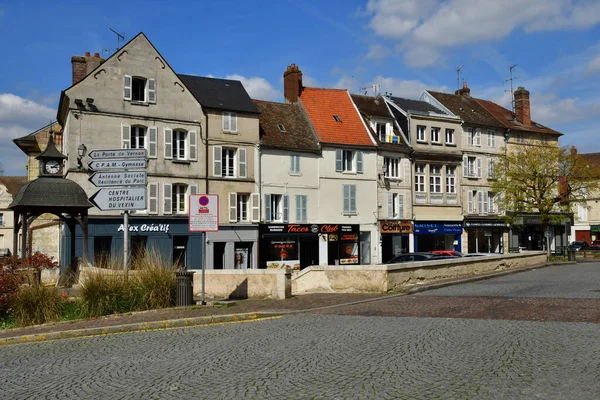 Magny Vexin France April 2022 City Center — 스톡 사진