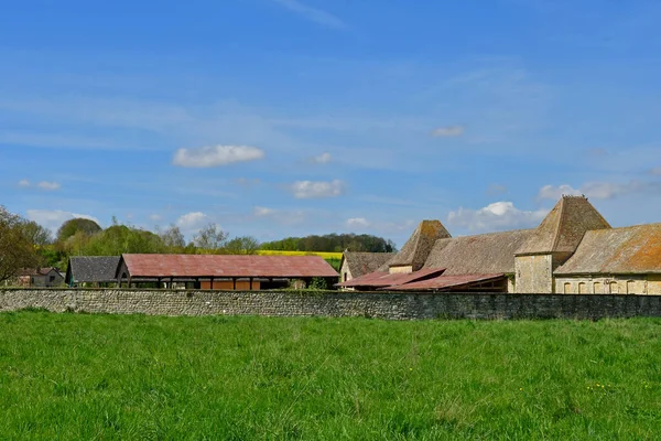 Buhy France April 2022 Farm Picturesque Village — Stockfoto