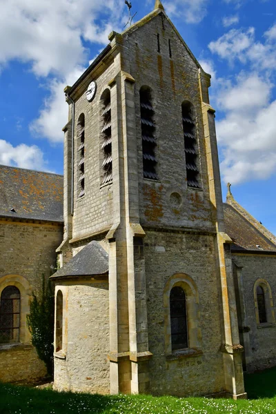 Buhy France April 2022 Saint Saturnin Church —  Fotos de Stock