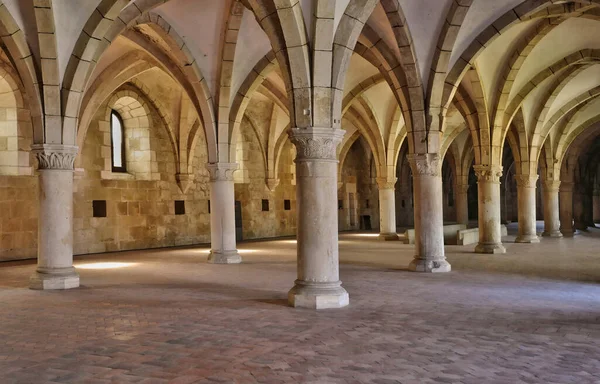 Alcobaca Portugalia Lipca 2020 Zabytkowy Klasztor Zbudowany Xii Wieku — Zdjęcie stockowe