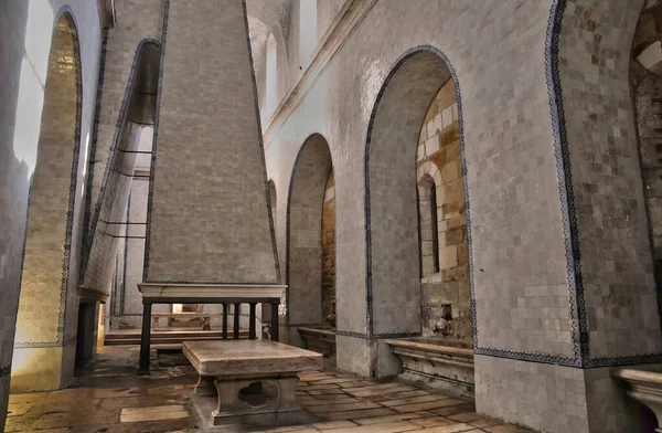 Alcobaca Portugalia Lipca 2020 Zabytkowy Klasztor Zbudowany Xii Wieku — Zdjęcie stockowe