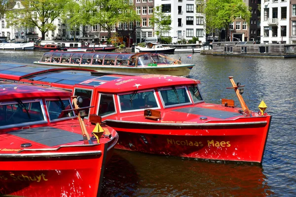 Amsterdam Hollanda Mayıs 2022 Turistik Şehir Merkezi — Stok fotoğraf